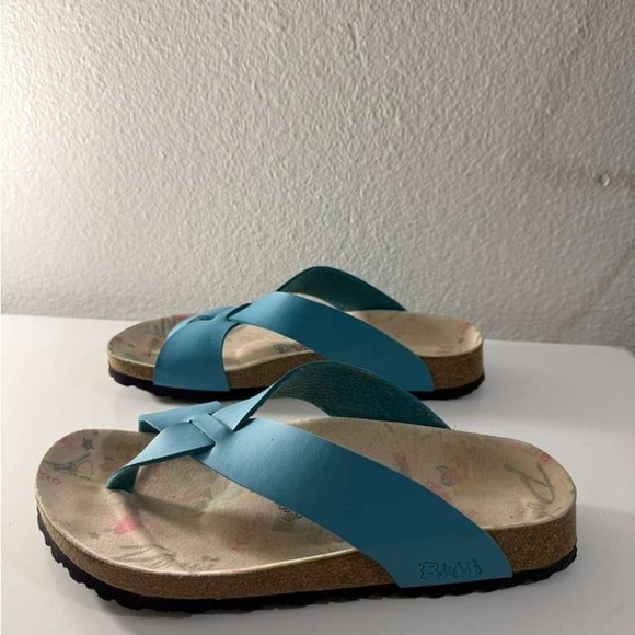 Birkenstock birkis Blue Cross-Strap Sandals - Picture 6 of 8